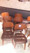 6 x Stellar Works Utility V Wooden Dining Chairs B