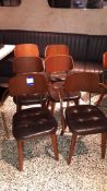 6 x Stellar Works Utility V Wooden Dining Chairs B