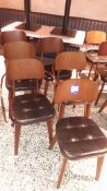 6 x Stellar Works Utility V Wooden Dining Chairs B