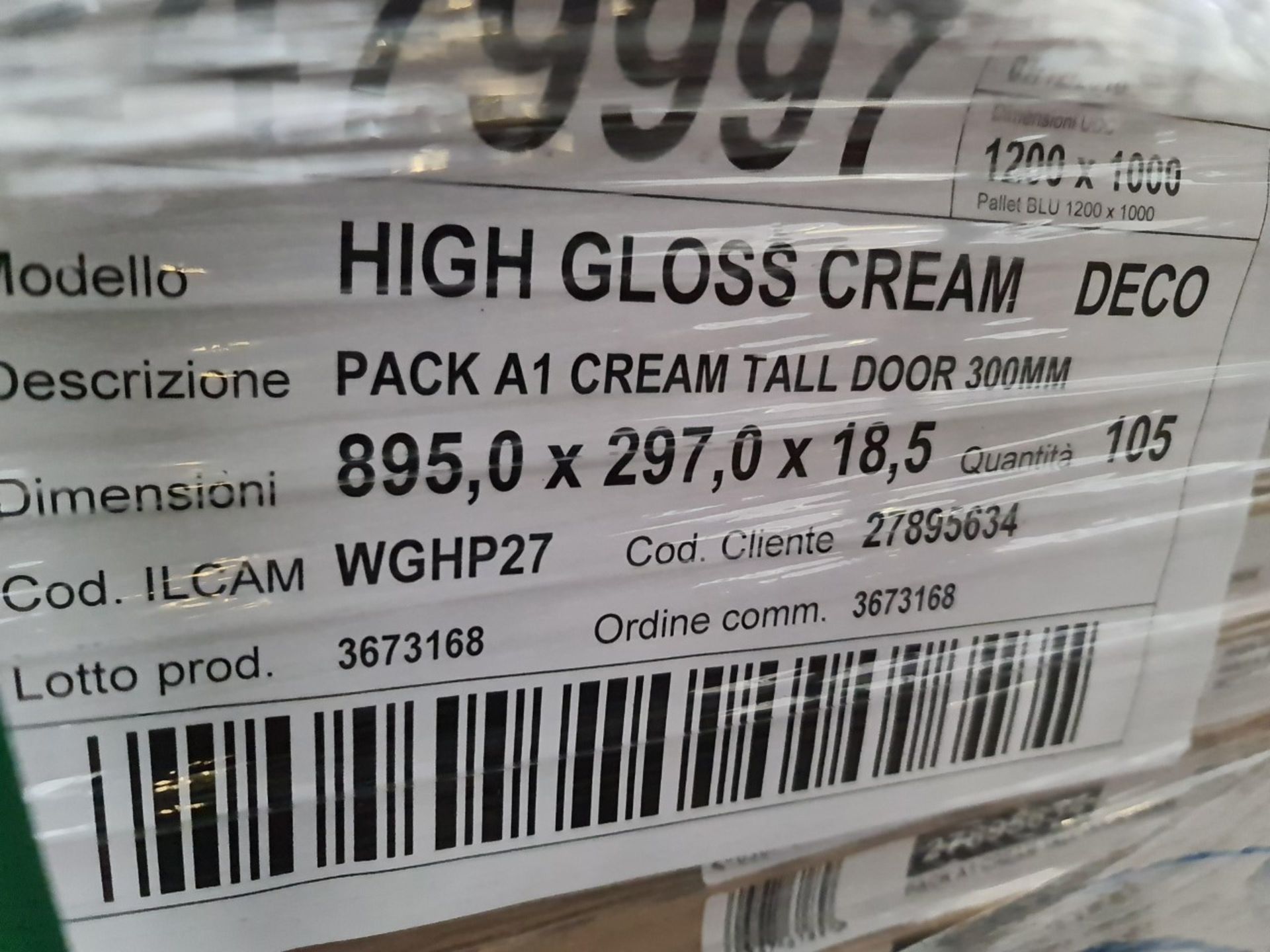 Circa 4,664 items of Kitchen Goods from the following ranges: Gloss White, Gloss Cream, Sandford - Image 9 of 16