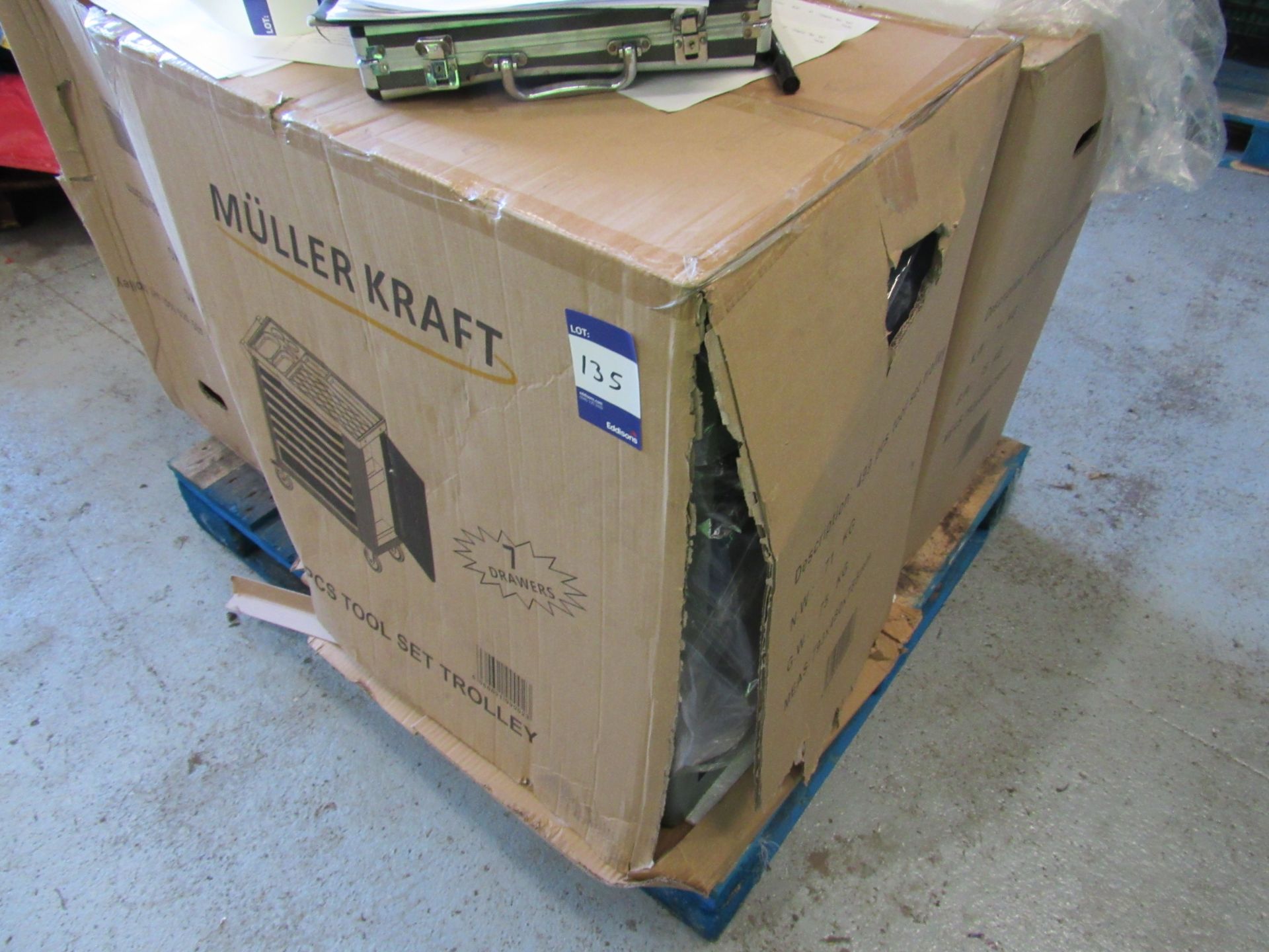 Muller Kraft 7 drawer roller tool chest with approx. 250 tools, Boxed and unused - Image 2 of 2