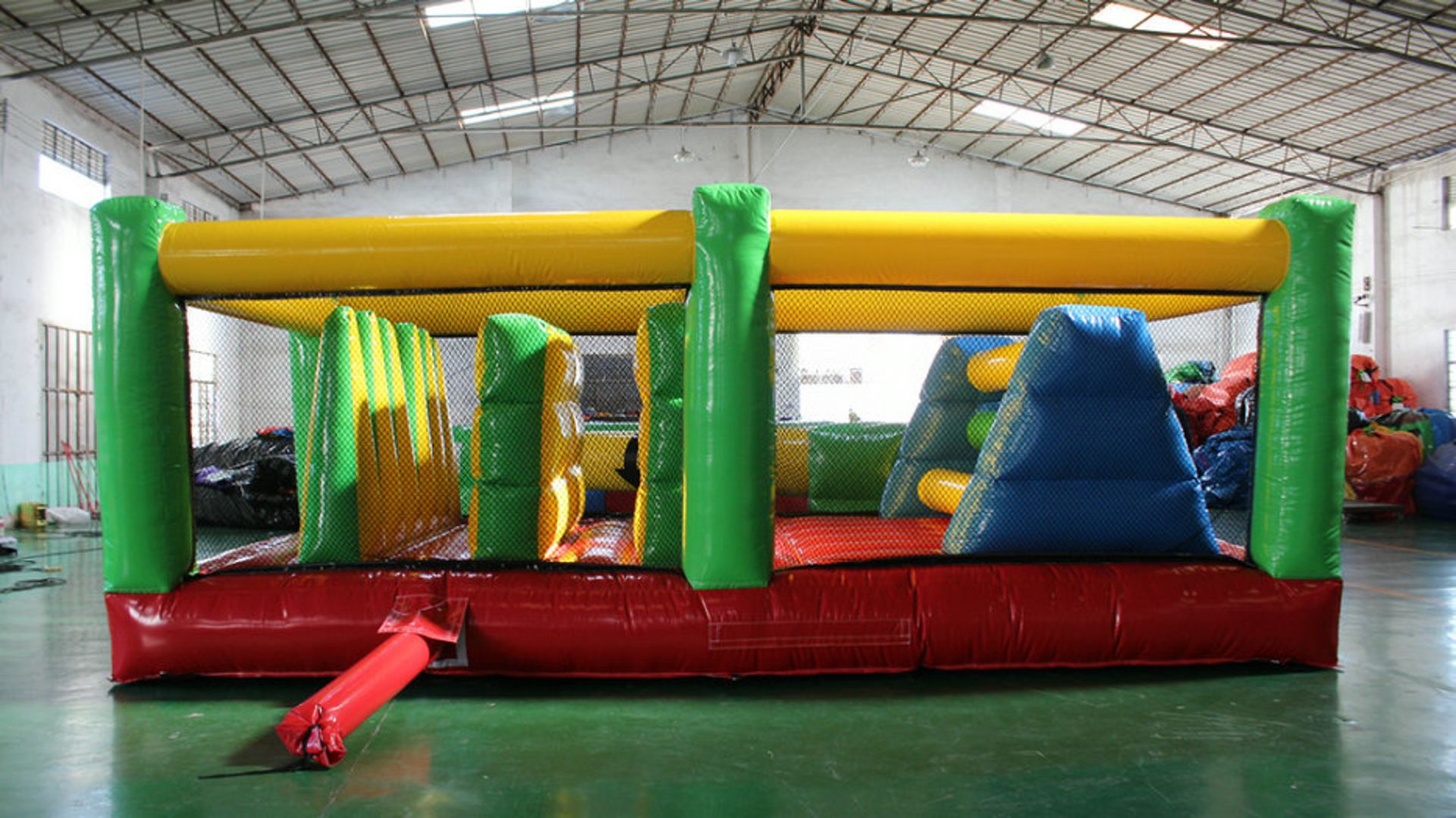 Colour Inflatable Obstacle Course comprising 15 as - Image 6 of 36