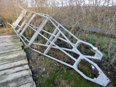 Unbadged trailer chassis frame, Approx. 22ft x 6ft