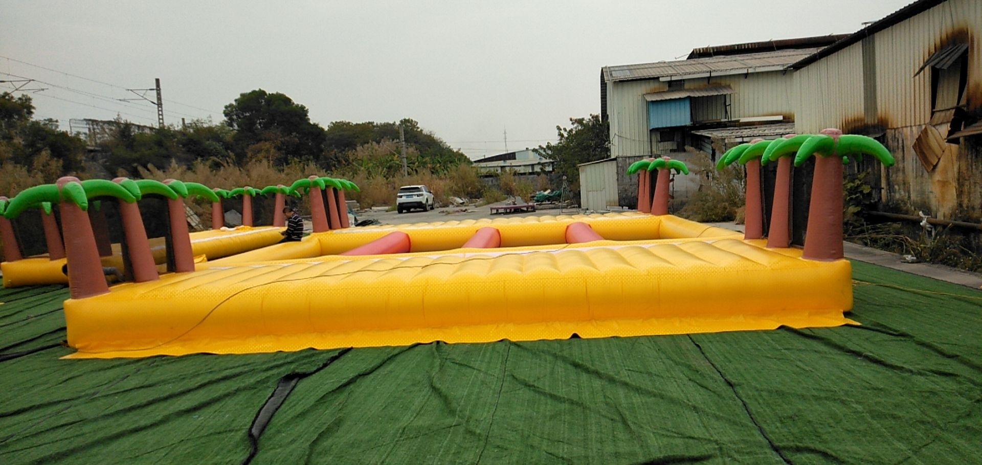 Funky Planet Inflatable Obstacle Course comprising - Image 2 of 55