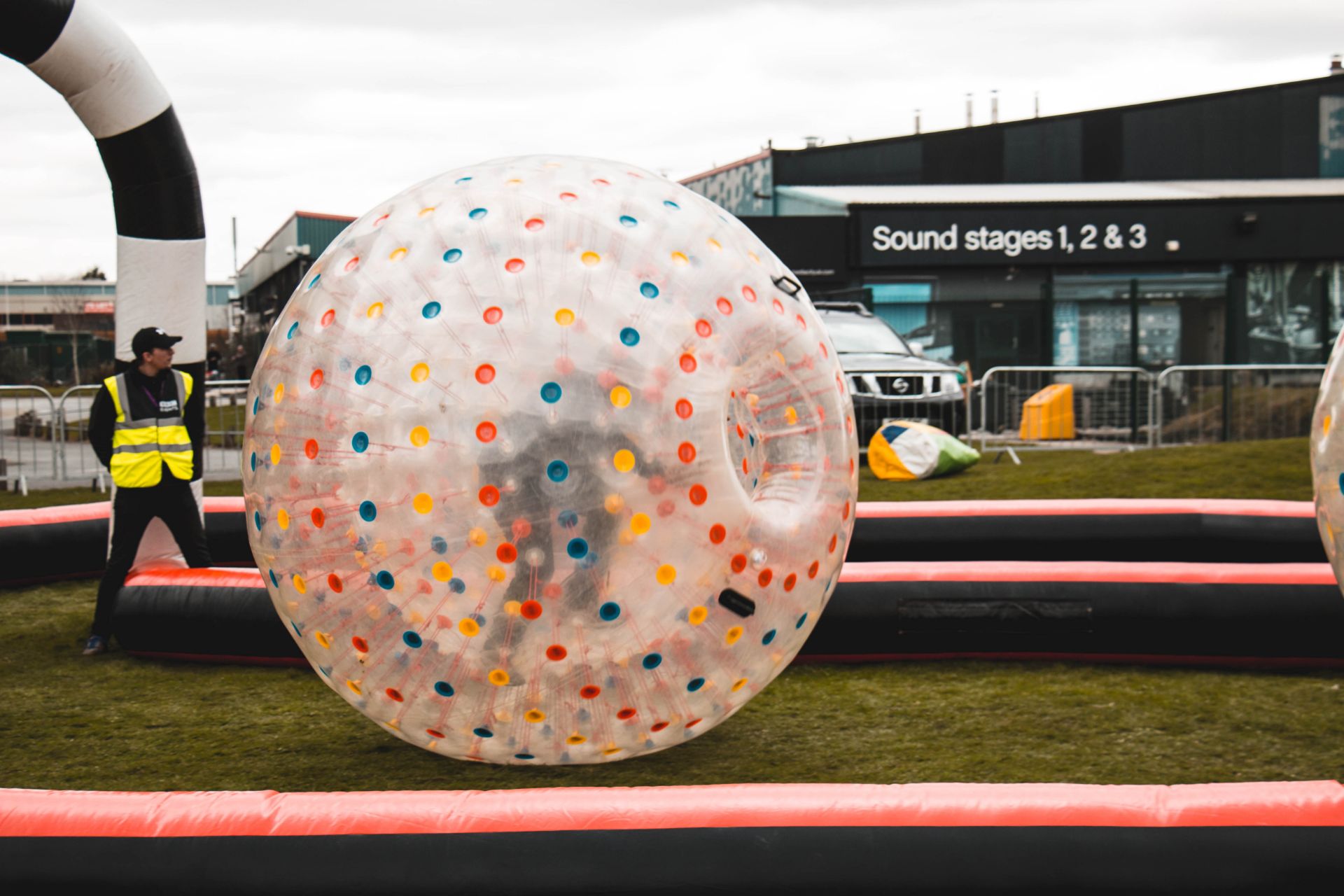 Land zorbs with inflatable track, thought to be 3 - Image 4 of 9