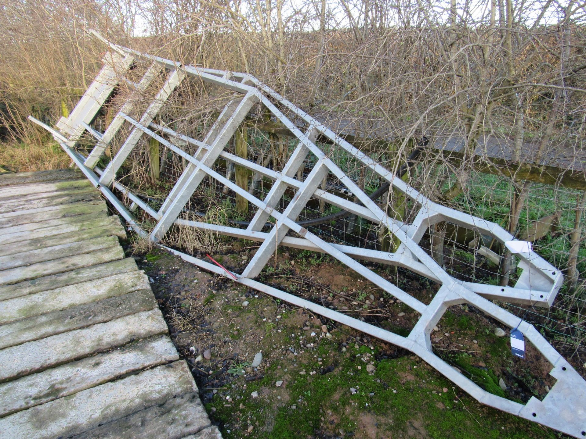 Unbadged trailer chassis frame, Approx. 22ft x 6ft