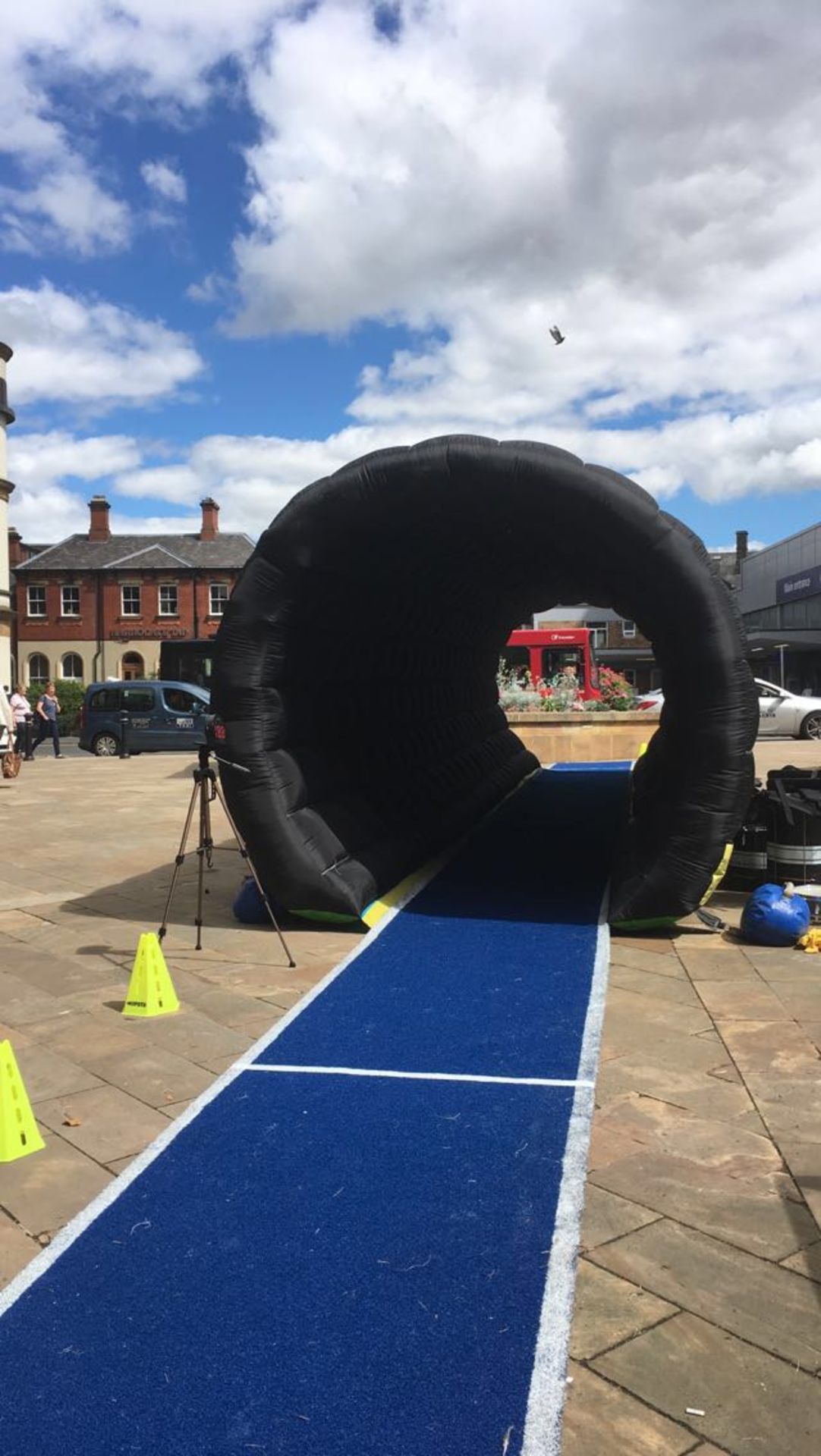 Inflatable Sprint Tunnel with speed timing Gun