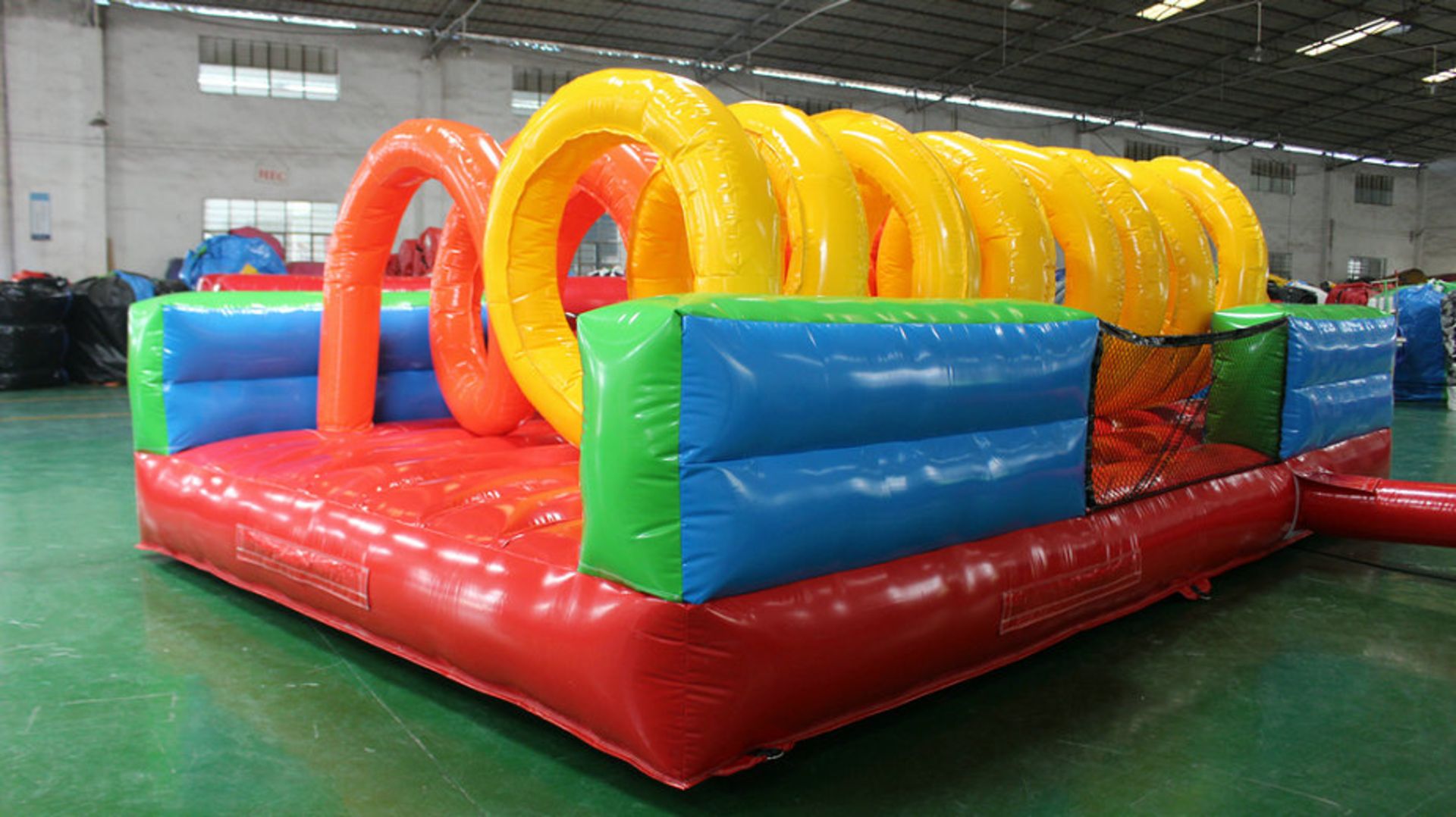 Colour Inflatable Obstacle Course comprising 15 as - Image 7 of 36