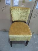 2 x Memphis Standard Dining Chairs (Antique gold)