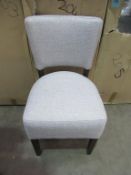 2x Memphis Standard Dining Chairs (Checkmate Silver)