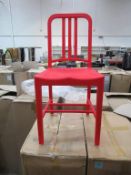 x5 Navy Chair (Red)