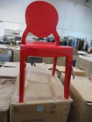 4 x Elizabeth Solid Red Side Chair