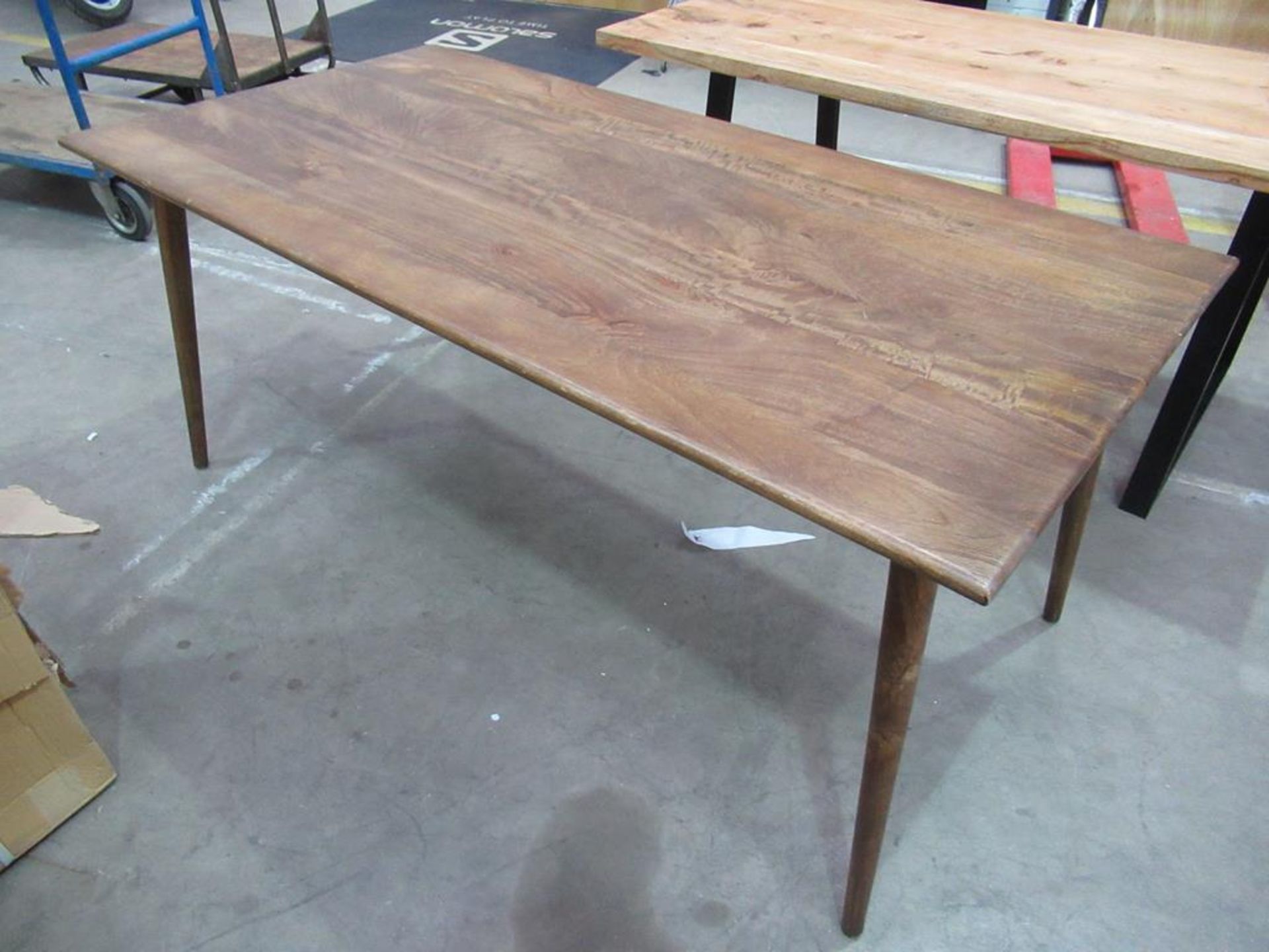 A Dark Wooden Dining Table - Image 2 of 2