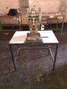 Cast Iron Toggle H5 Fly Press with Steel Framed Work Bench