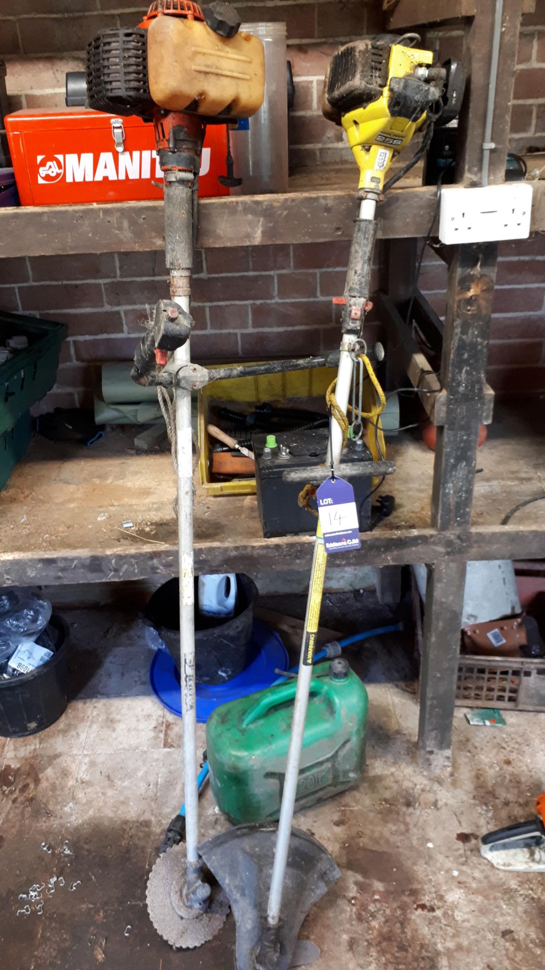 2 x various petrol strimmer, spares and repairs