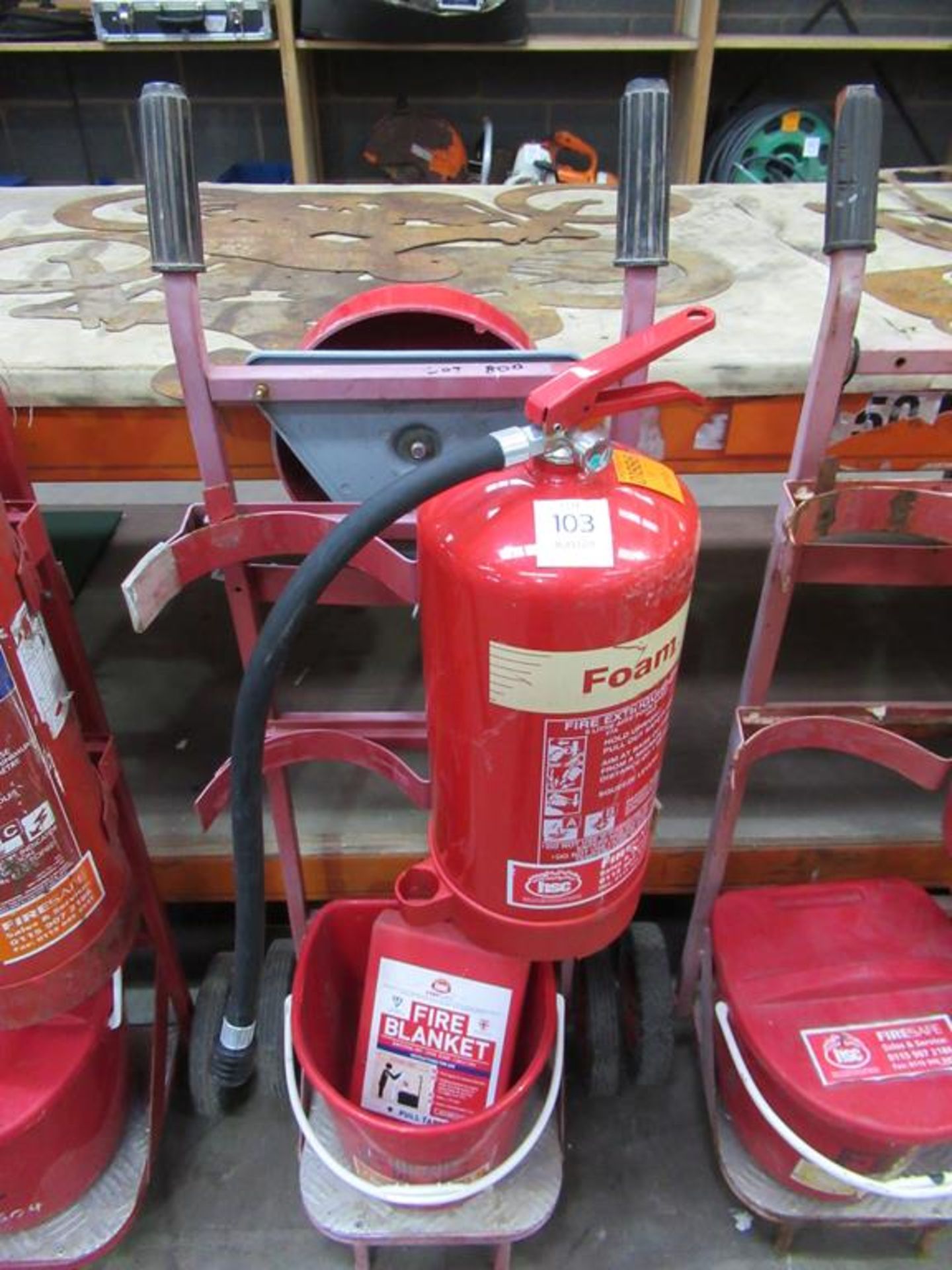 Fire Safety Barrow with extinguisher