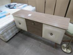 2x Standard Lamps, Retro Sideboard and Teak Chair