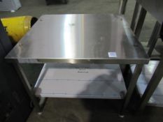 Stainless Steel Two Tier Stand.