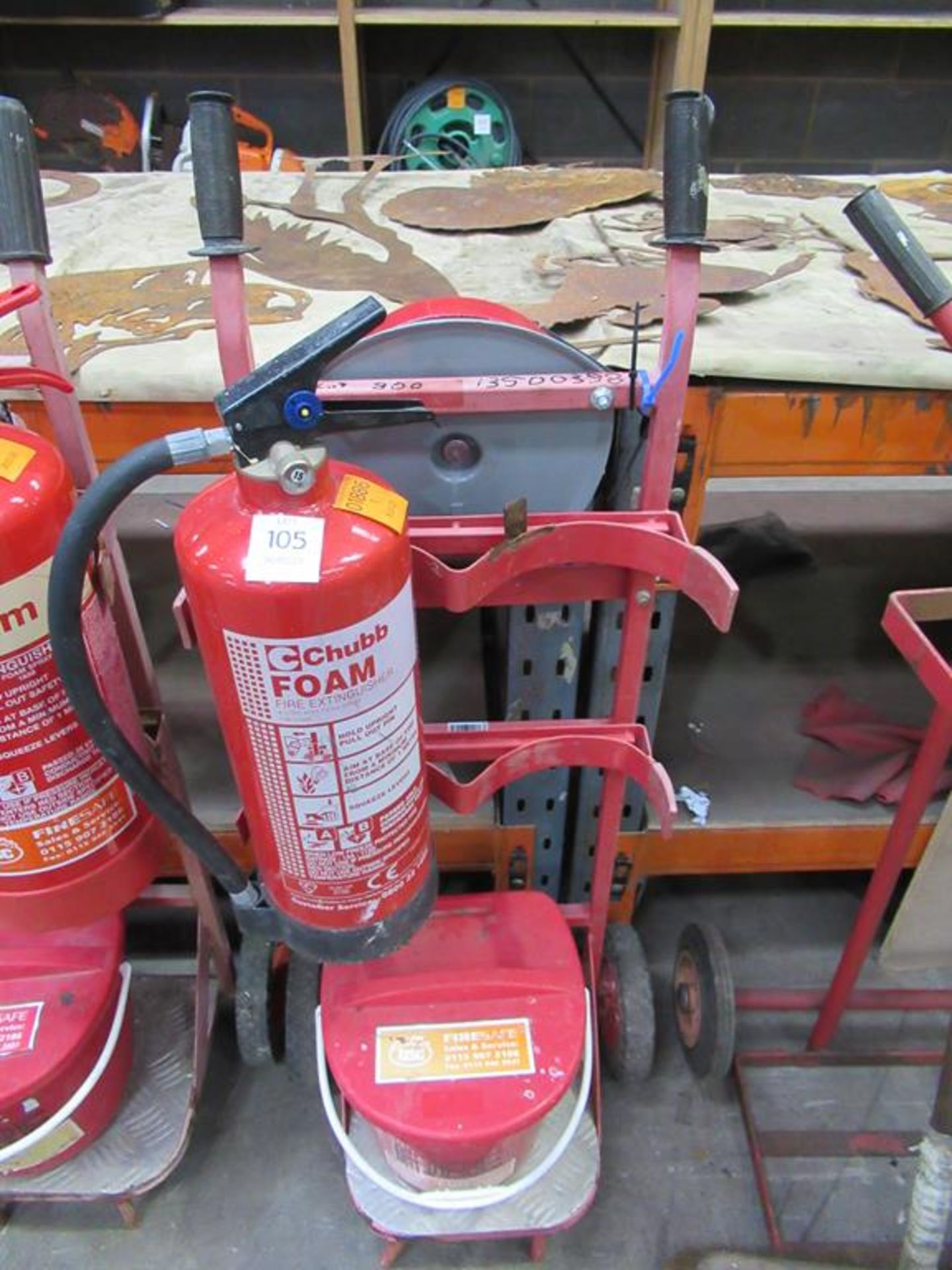 Fire Safety Barrow with extinguisher