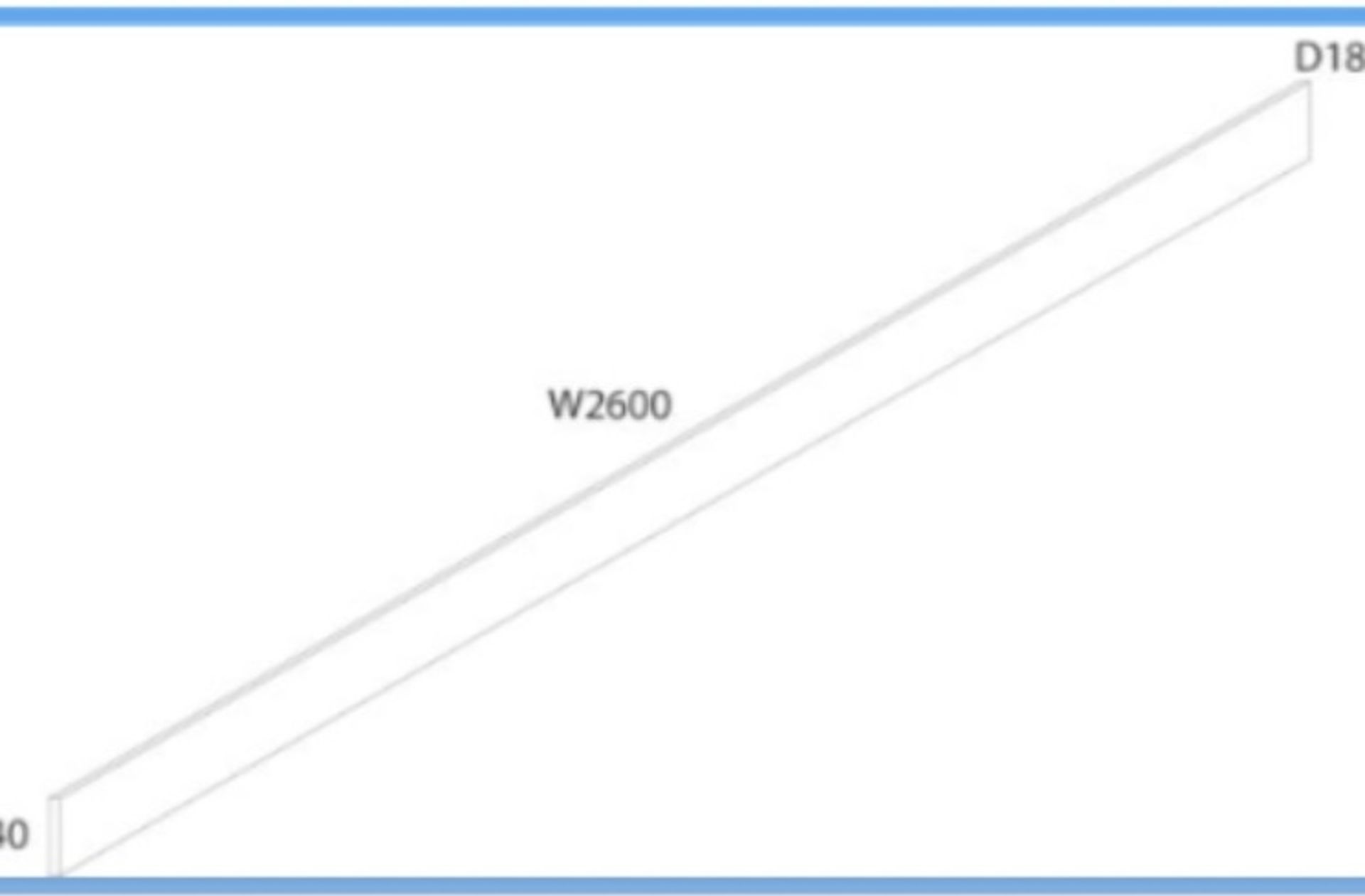 Quantity of assorted Cream gloss cornice/pelmet, E - Image 2 of 5