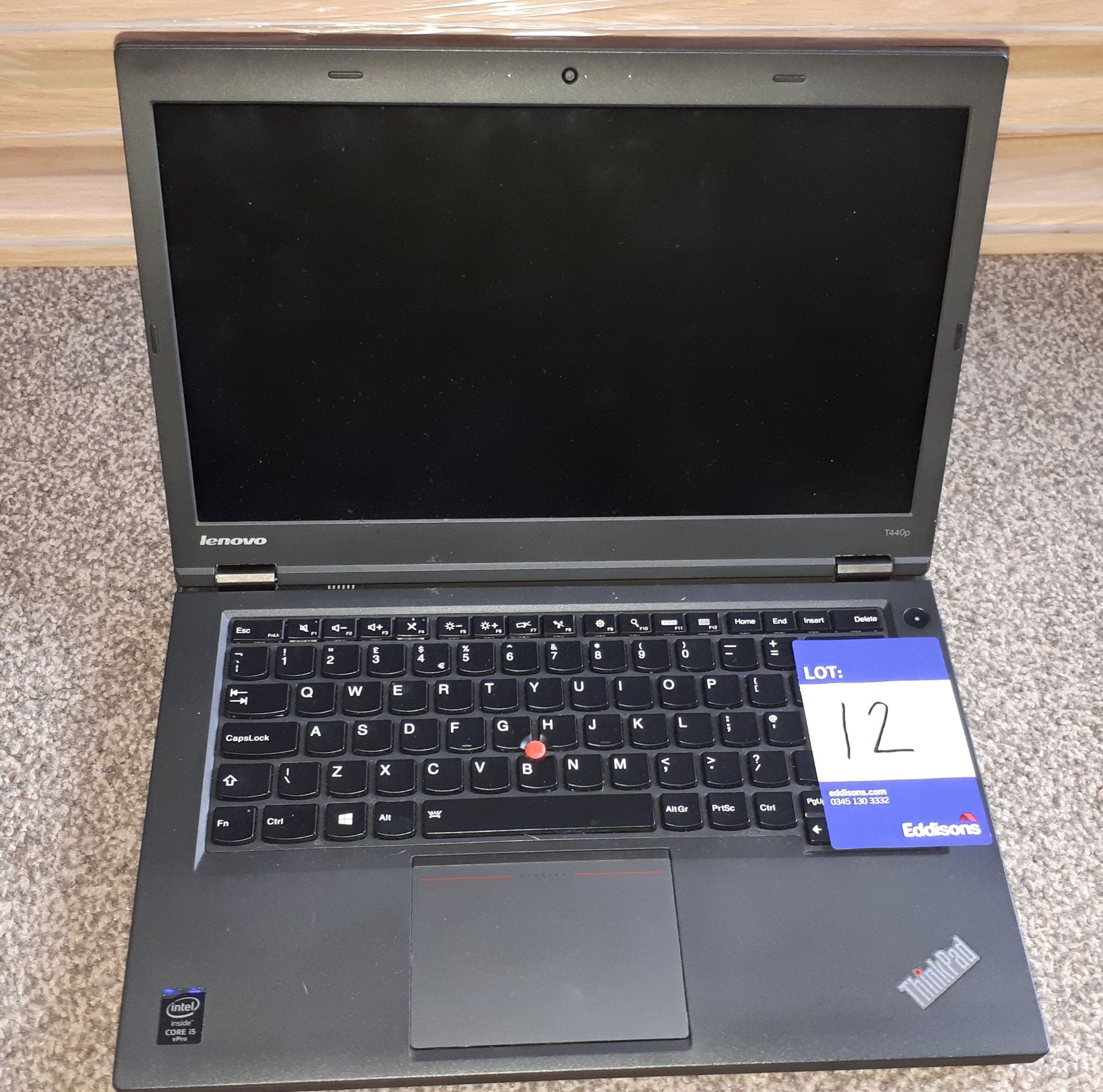 Lenovo ThinkPad T40P laptop, Serial Number PB02JBV