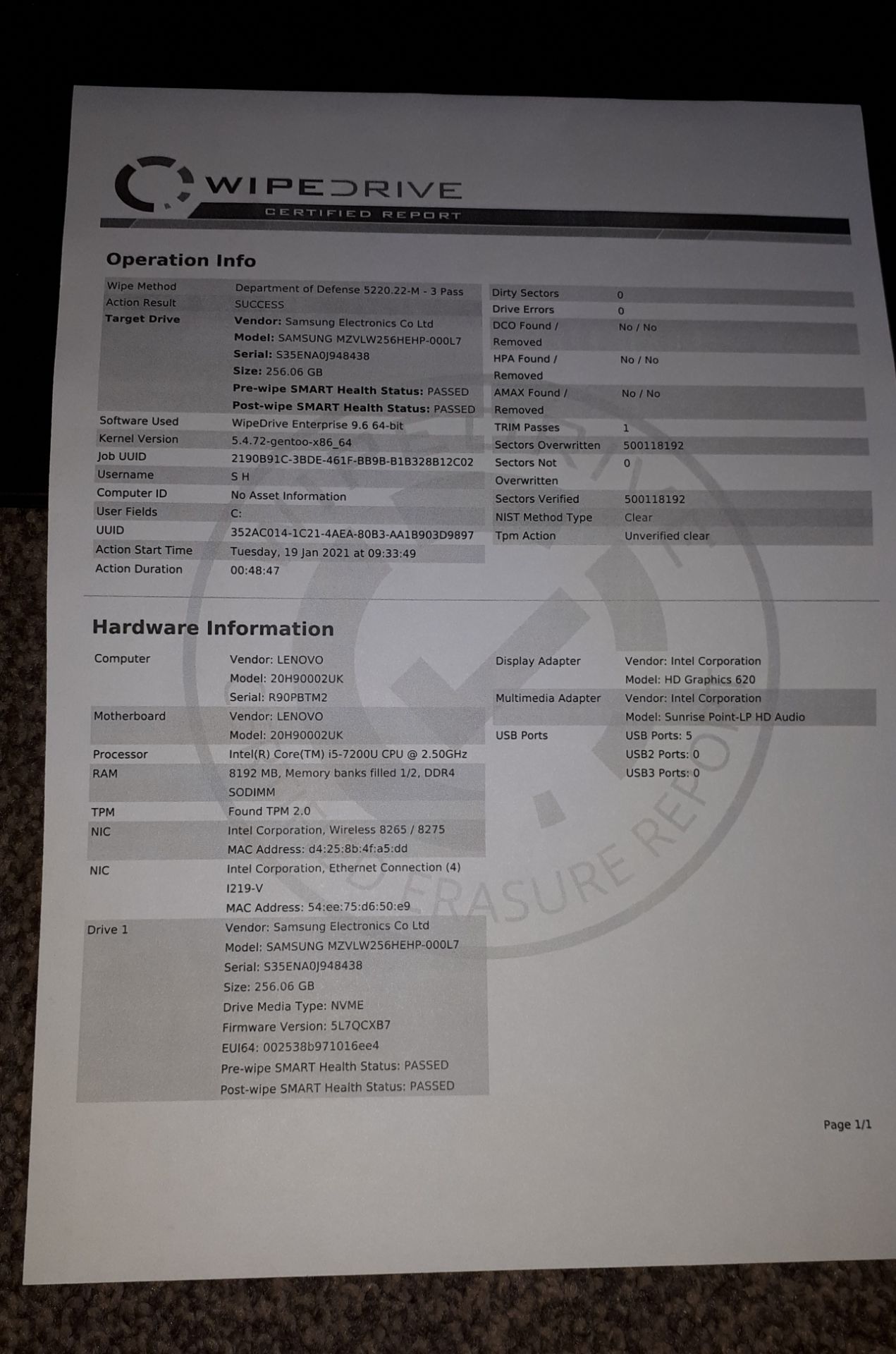 Lenovo ThinkPad T570 laptop, Serial Number R90PBTM - Image 3 of 3