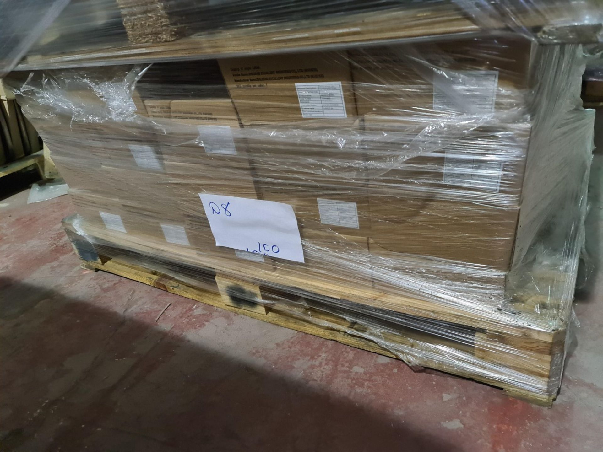 (D8) PALLET TO CONTAIN 100 x NEW 4KG BOXES OF 5x25