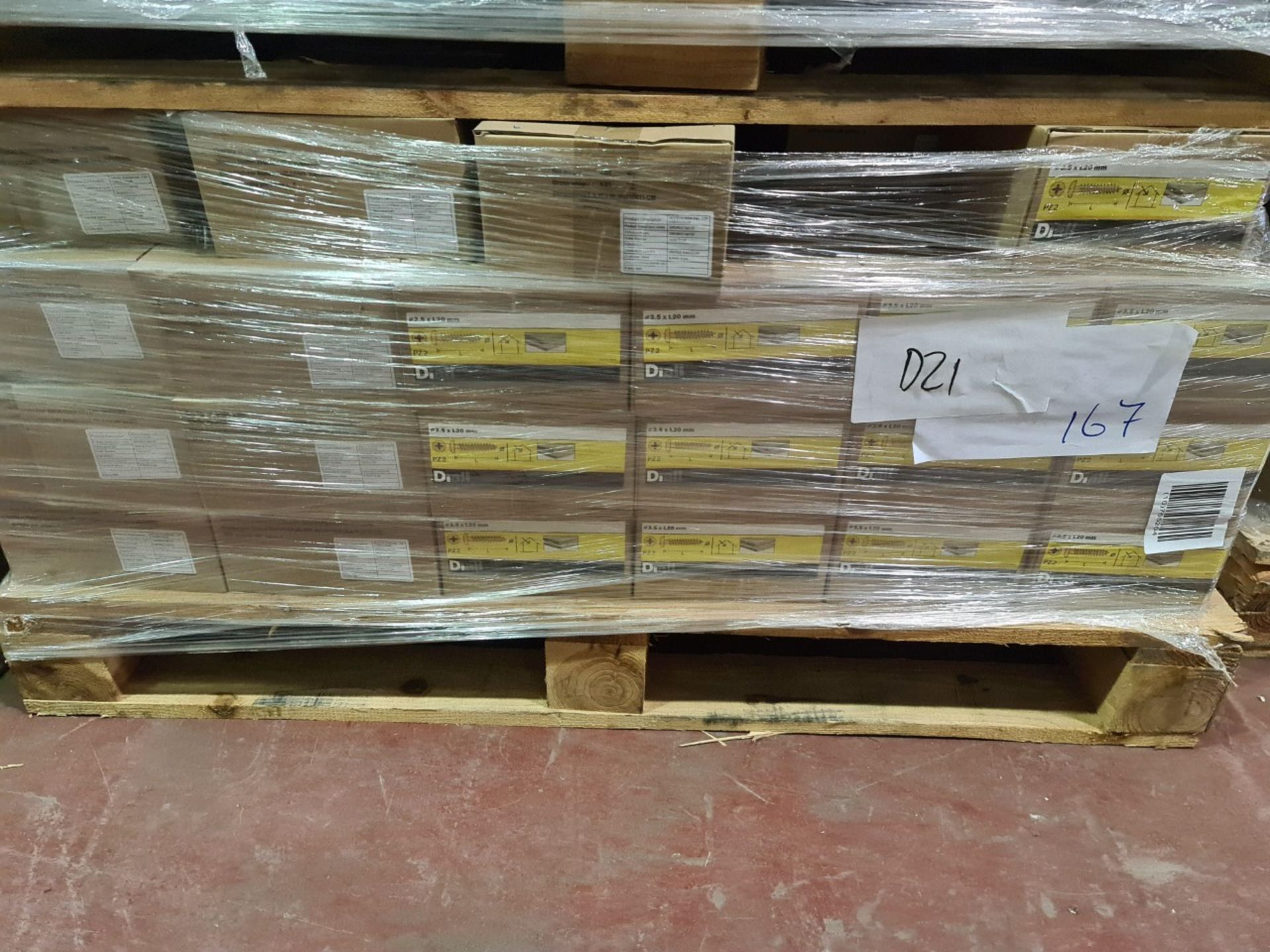 (D21) PALLET TO CONTAIN 167 x NEW 4KG BOXES OF 3.5