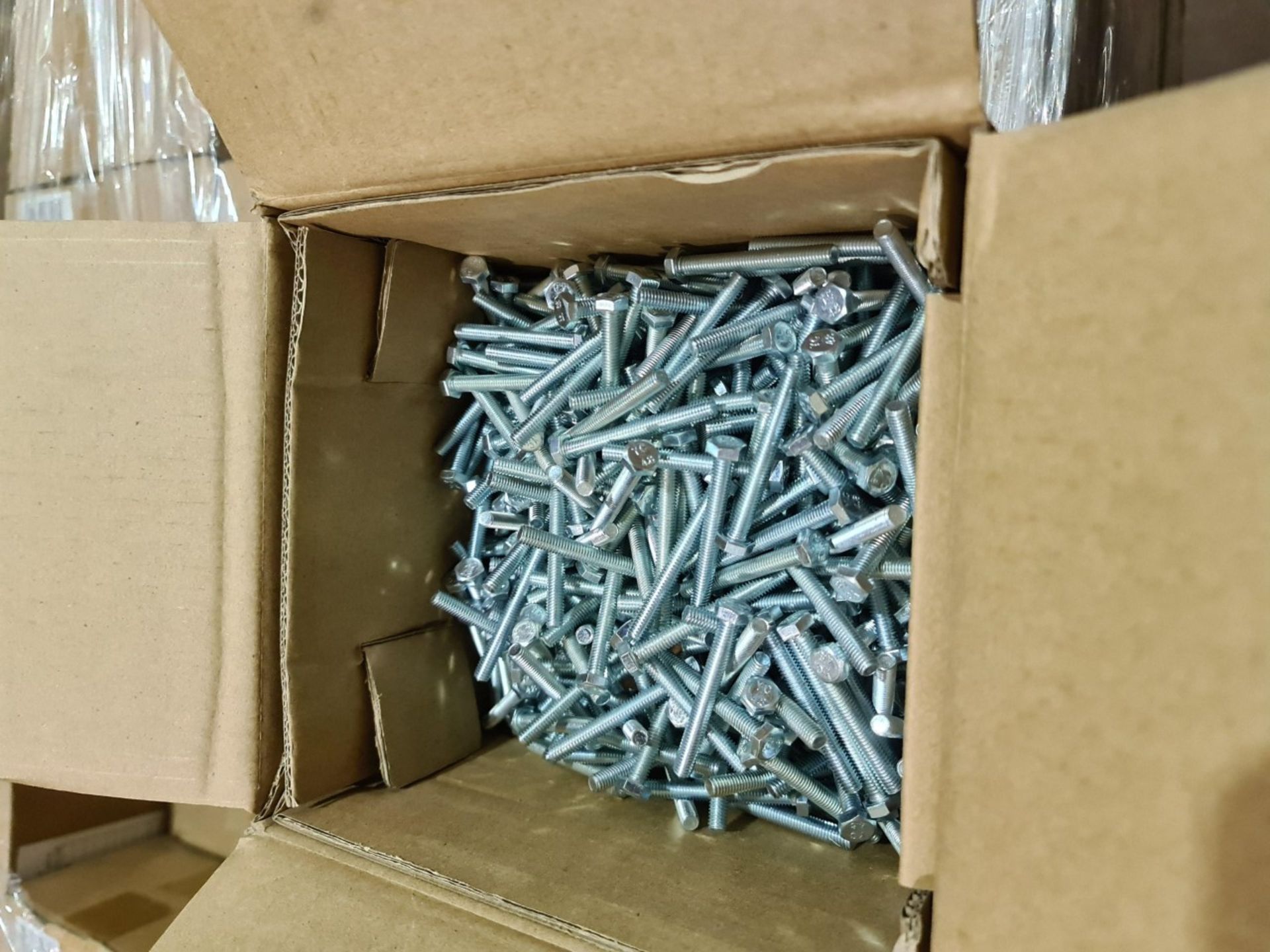 (S22) PALLET TO CONTAIN 65 x NEW 4KG BOXES OF M6x50MM HEX BOLT. ZP. RRP £24.25 PER BOX - Image 2 of 2