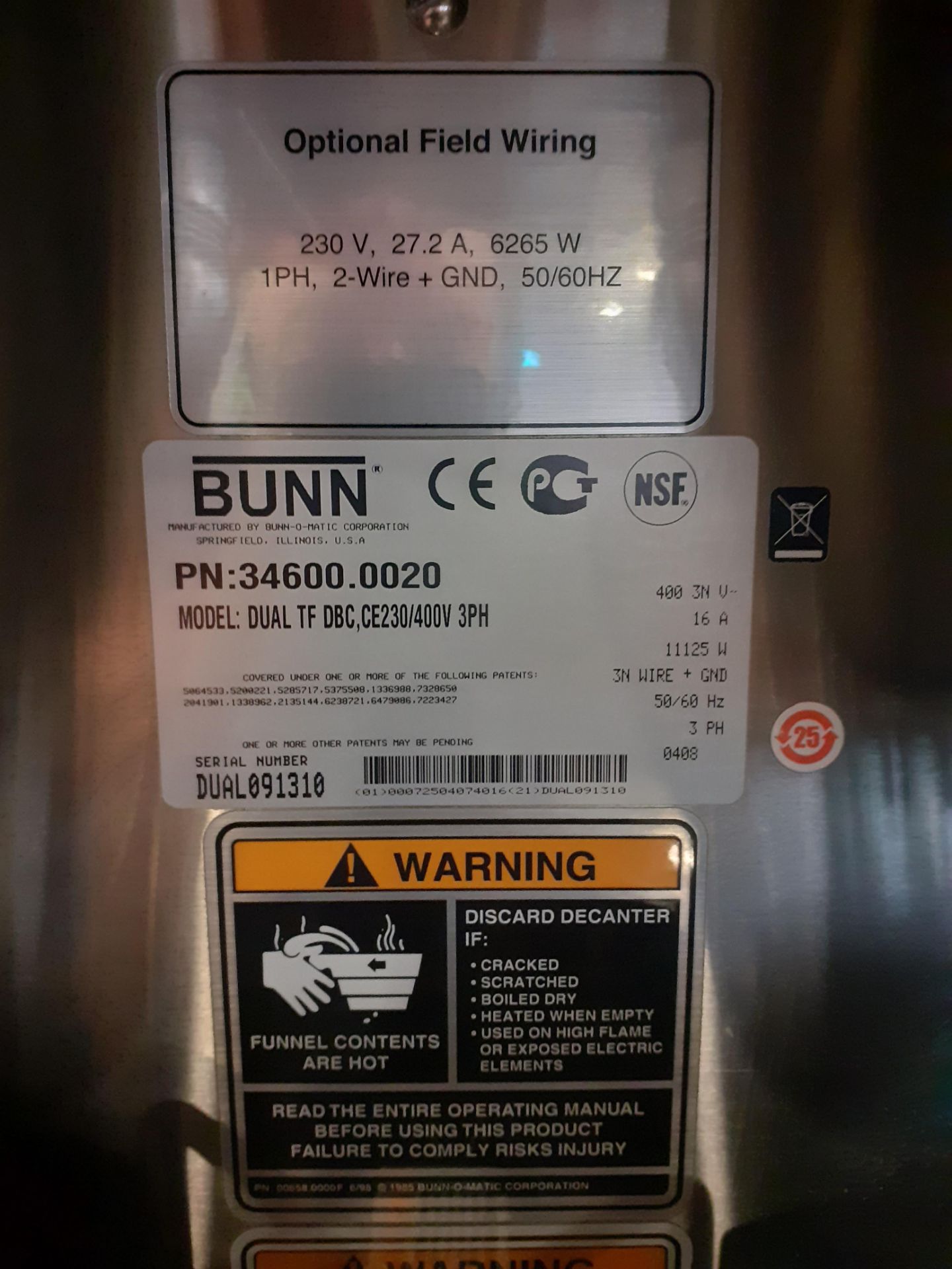 Bunn Dual TF DBC Coffee Brewer with Smart Funnel - Image 4 of 4