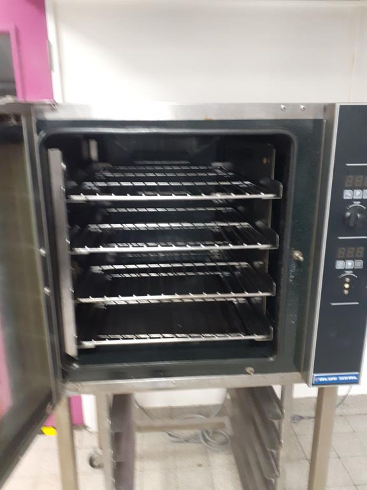 Blue Seal Turbofan E32D4 Electric Range Convection Oven with S/S Trolley - Image 2 of 4