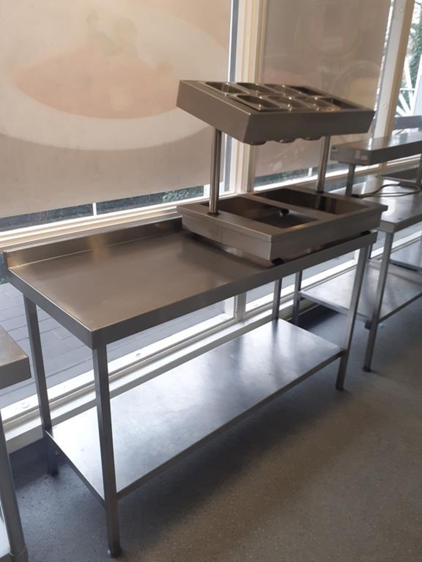 4x S/S Prep Tables and Counter Top S/S Servery - Image 2 of 5