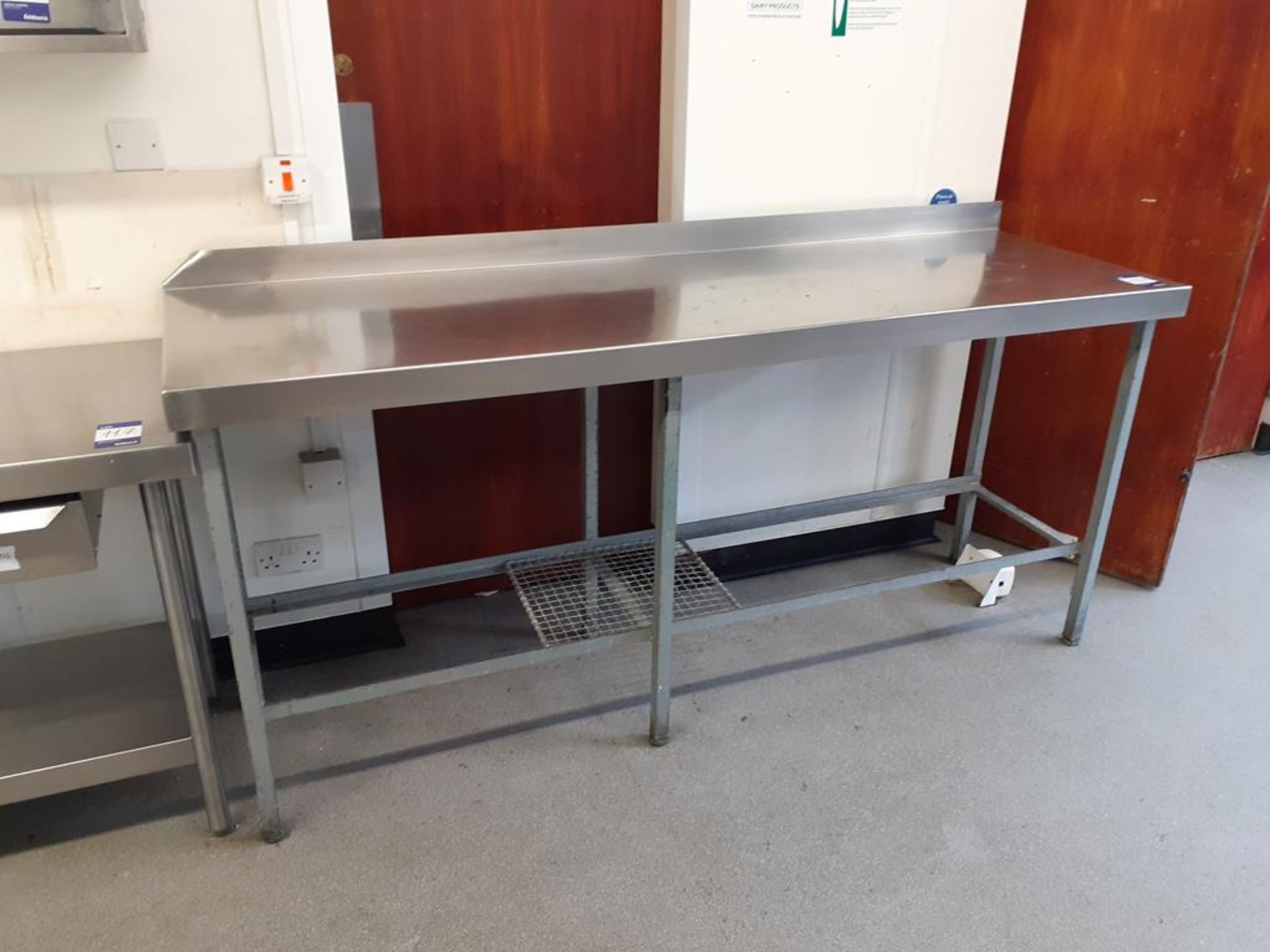 6x S/S Top Prep Tables (1 on wheels, 3x Steel Frame) - Image 4 of 6