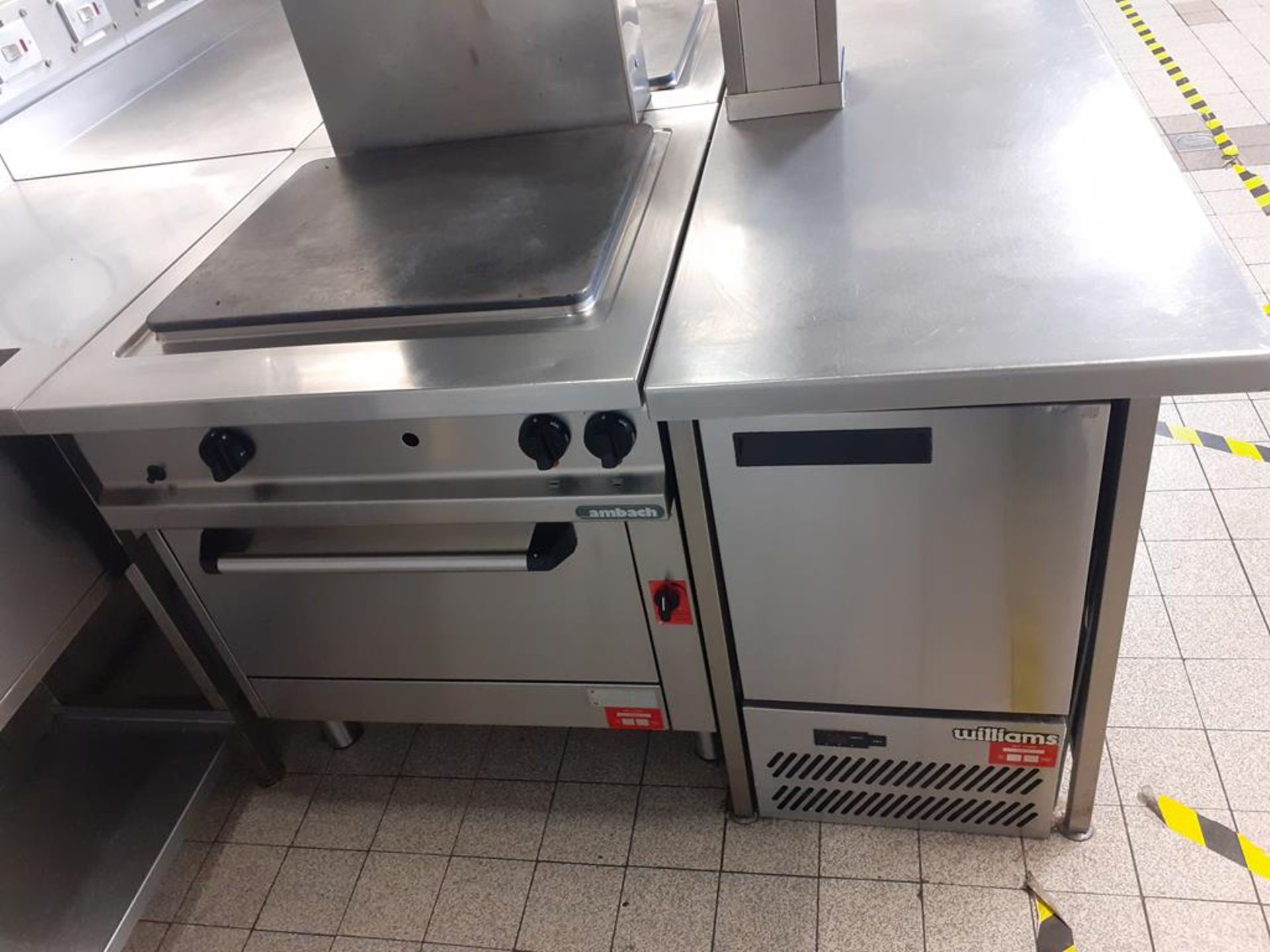 Commercial S/S Cooking Unit to include Salamander Grill, 2x Ambach Electric Range Solid Top Cookers - Image 3 of 4