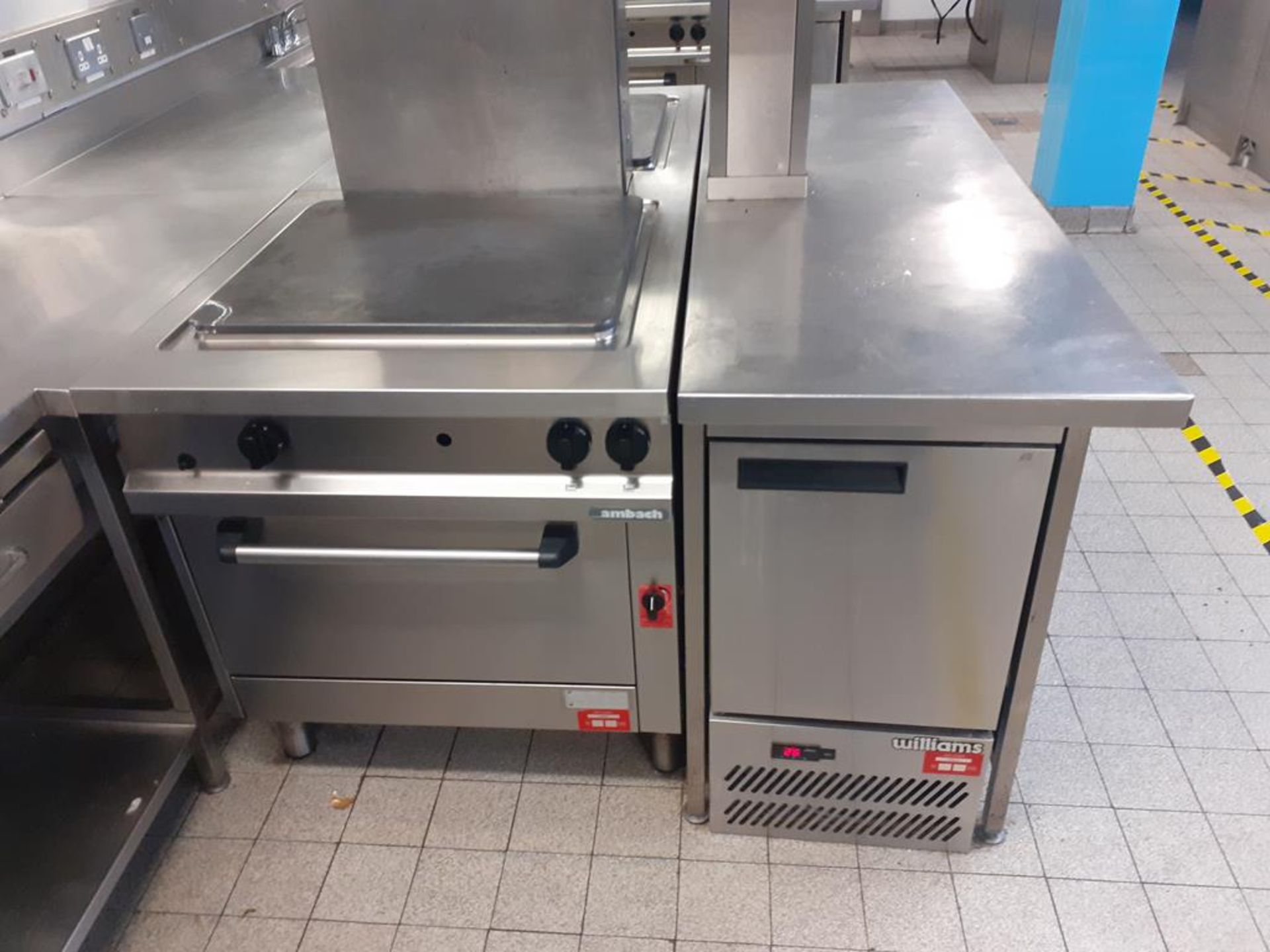 Commercial S/S Cooking Unit to include Salamander Grill, 2x Ambach Electric Range Solid Top Cookers - Image 3 of 4