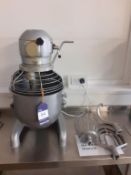 Hobart A200 Dough Mixer with 1 Bowl and 3 Attachments, 240v