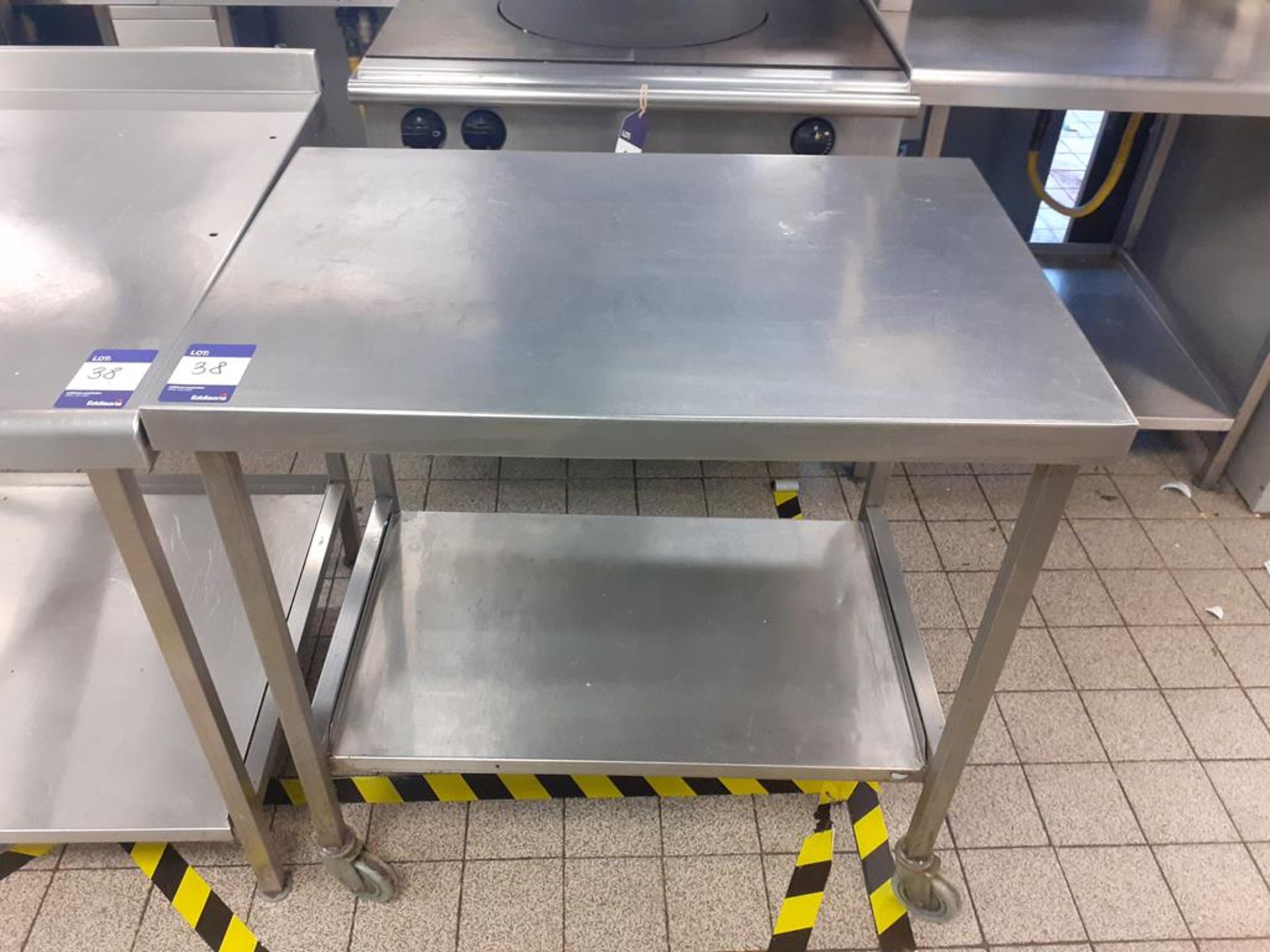 6x Various Sizes S/S Prep Tables, 1x Sissons S/S Sink Unit and 1x S/S Mobile Prep Table - Image 6 of 6