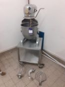 Hobart A200 Dough Mixer with 1 Bowl and 3 Attachments with Mobile Trolley, 240v