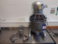 Hobart A200 Dough Mixer with 2 Bowls and 3 Attachments, 240v