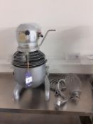 Hobart A200 Dough Mixer with 1 Bowl and 3 Attachments, 240v