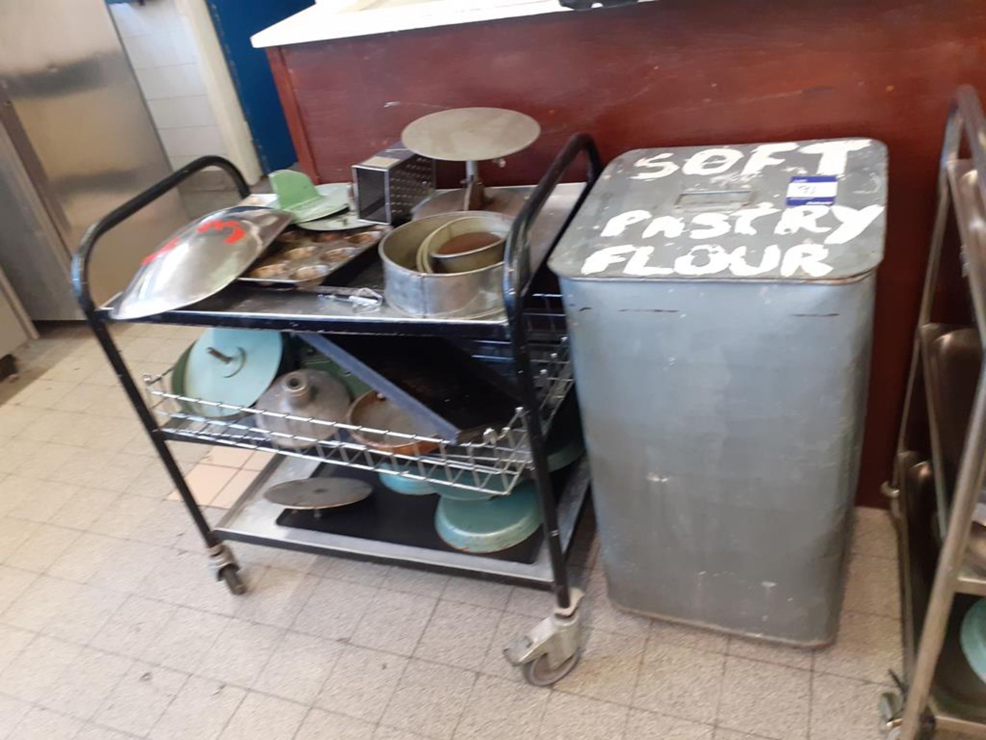 2x Serving Trolleys and Large Qty of Cookware to Inc: Pans, Trays, Pots etc. - Image 3 of 12