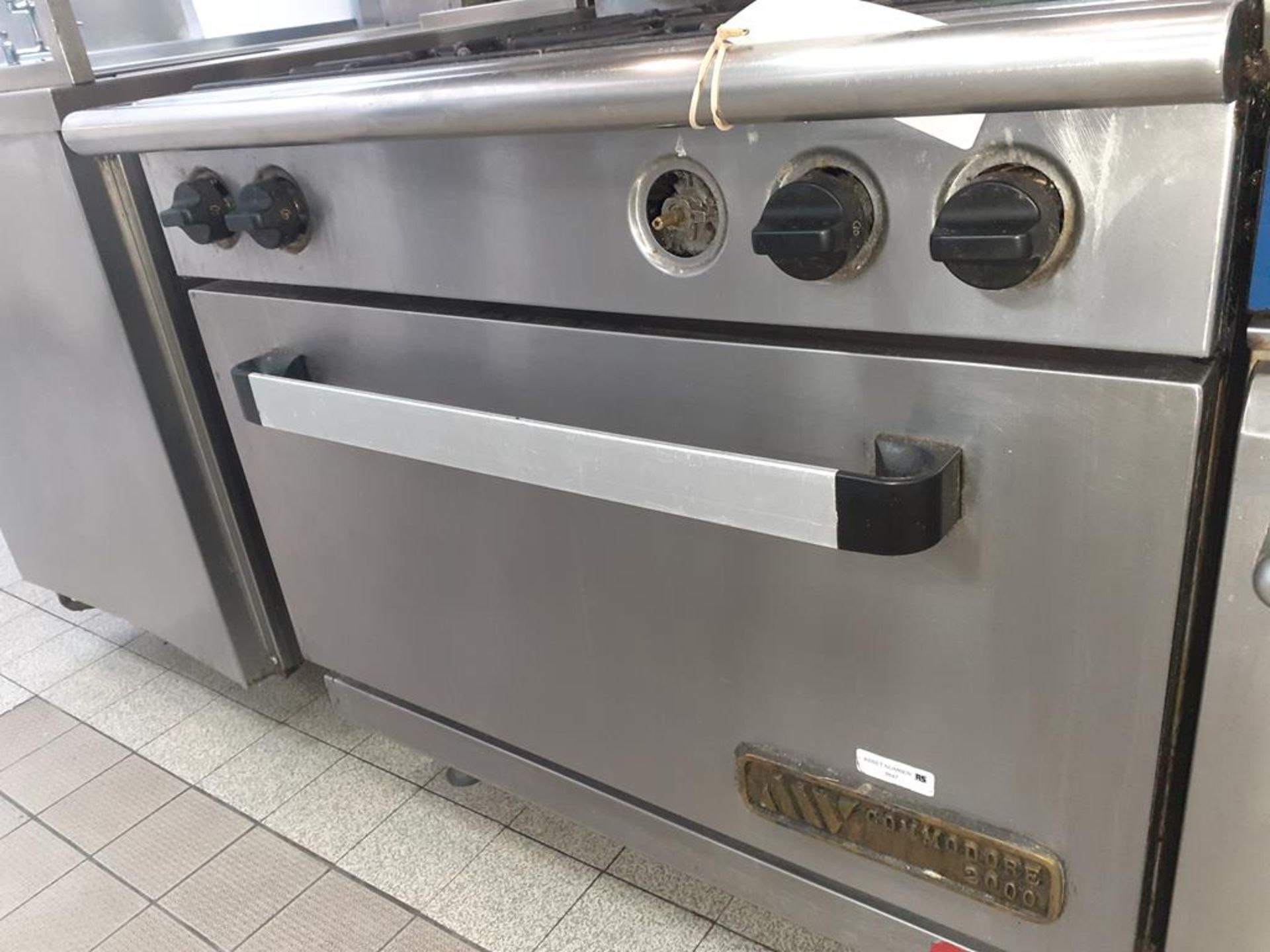 Commodore 2000 S/S Gas Range 4 Burner Industrial Cooker - Image 3 of 3