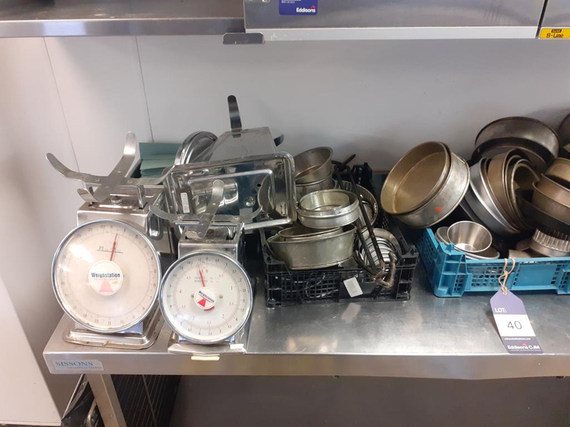 Qty of Cookware to Inc. Pans, Trays and Manual Scales