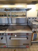 Commodore 2000 Solid Top S/S Gas Range Commercial Cooker