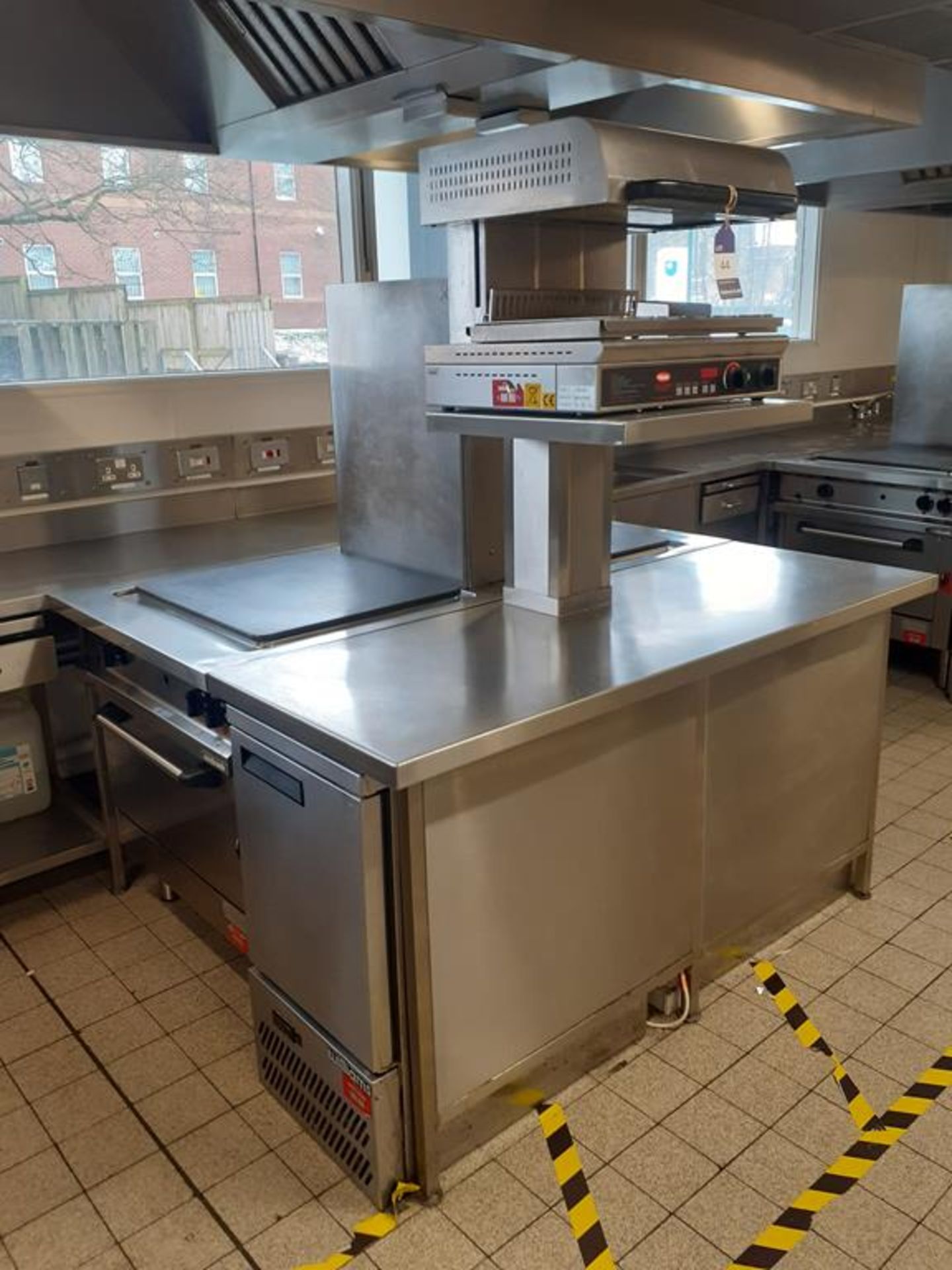 Commercial S/S Cooking Unit to include Salamander Grill, 2x Ambach Electric Range Solid Top Cookers