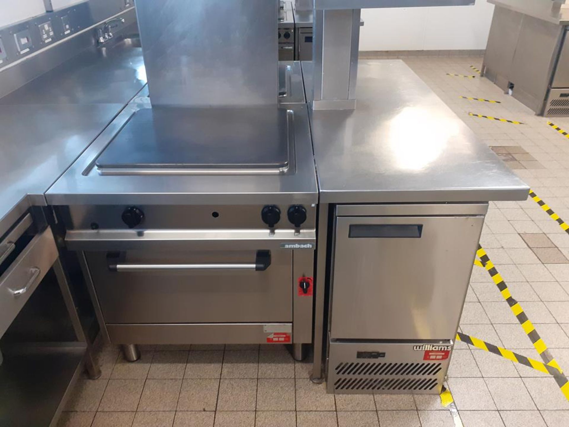 Commercial S/S Cooking Unit to include Salamander Grill, 2x Ambach Electric Range Solid Top Cookers - Image 3 of 4