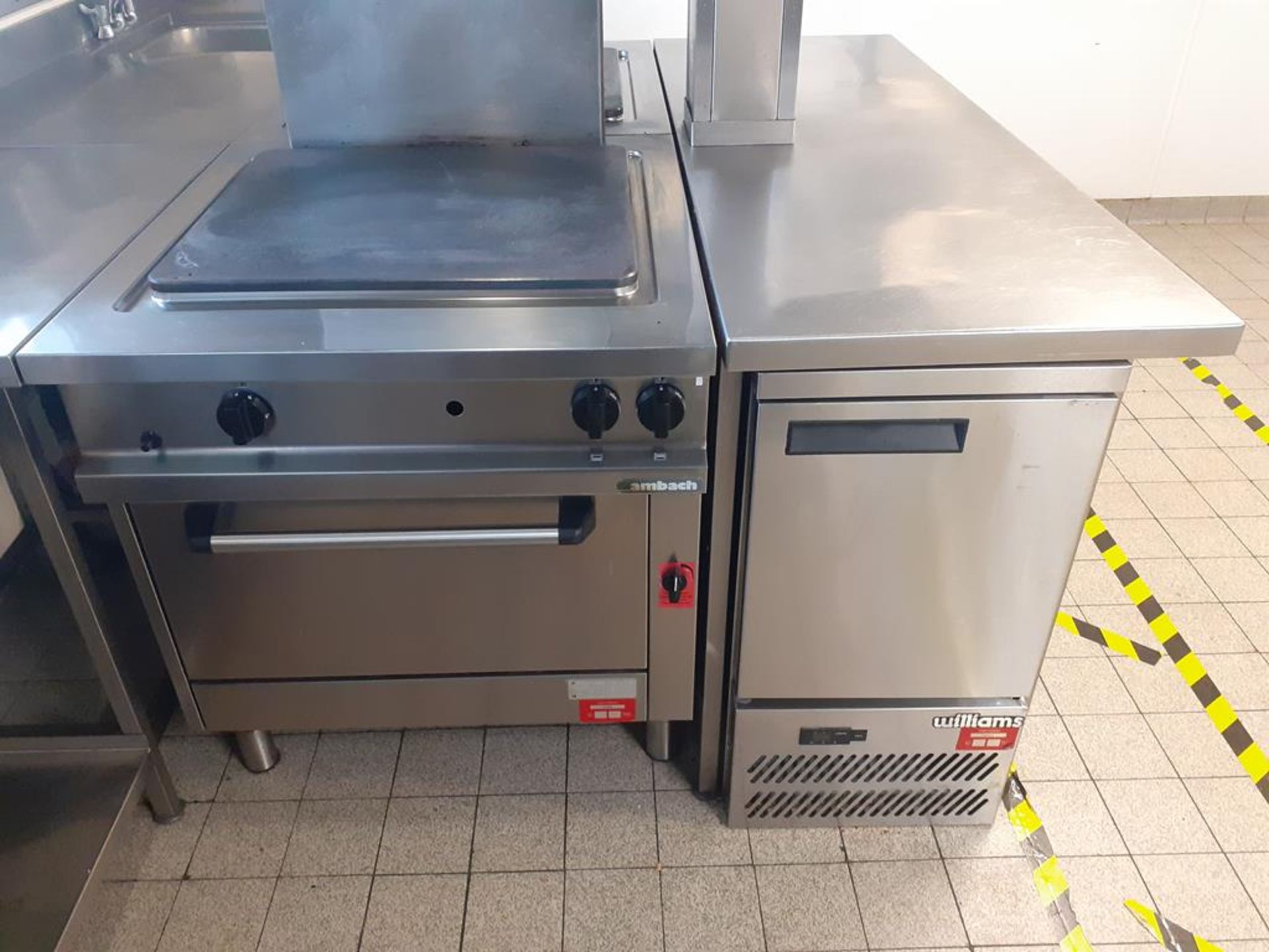 Commercial S/S Cooking Unit to include Salamander Grill, 2x Ambach Electric Range Solid Top Cookers - Image 3 of 4