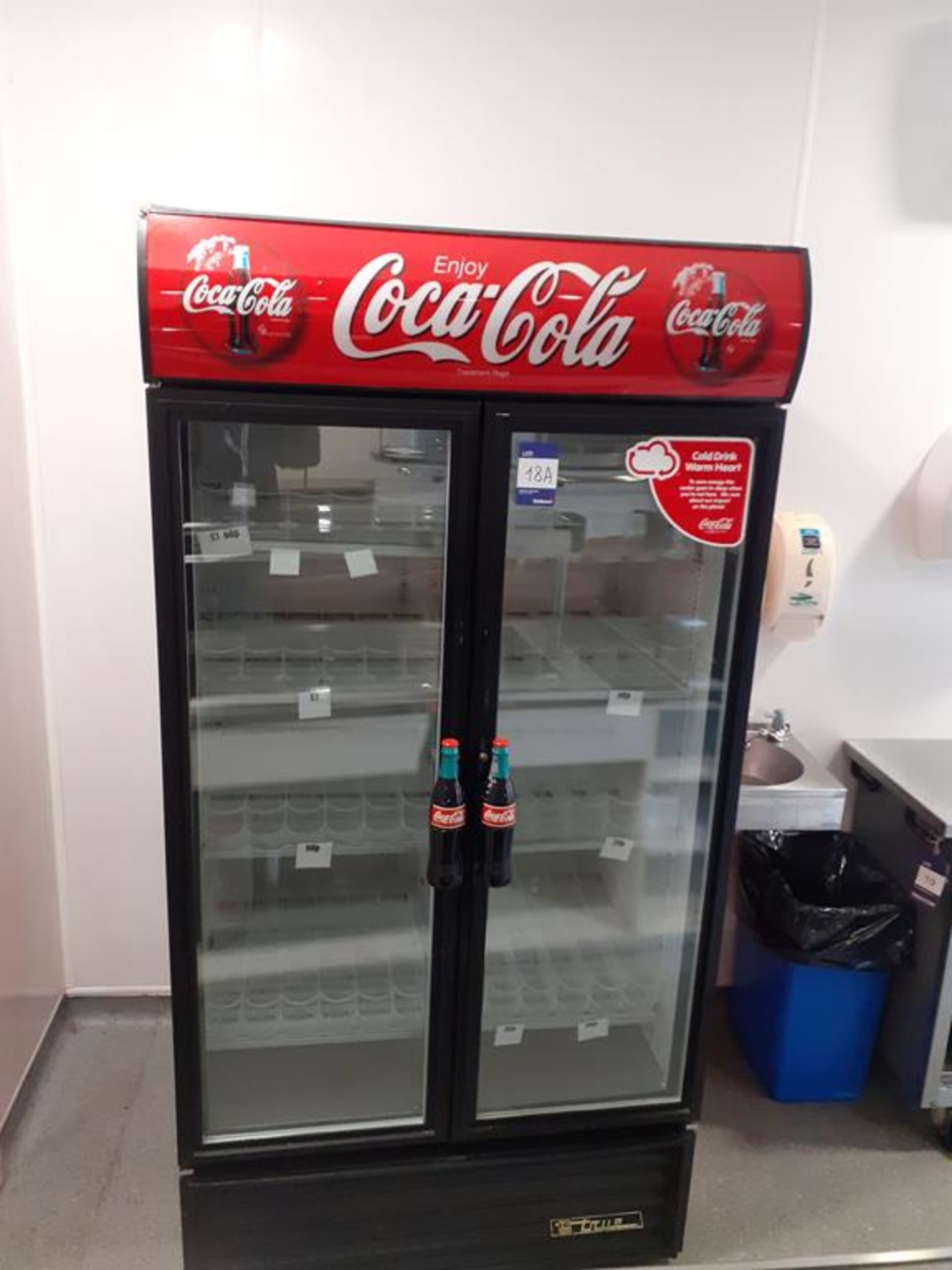 Coca-Cola Double Door Bottle Chiller - Image 2 of 3