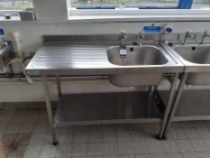 2x S/S Sissons Sinks and 5x SS Sissons Prep Tables