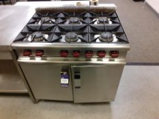 Moorwood Vulcan S/S Gas Range 6 Burner Double Door Commercial Cooker